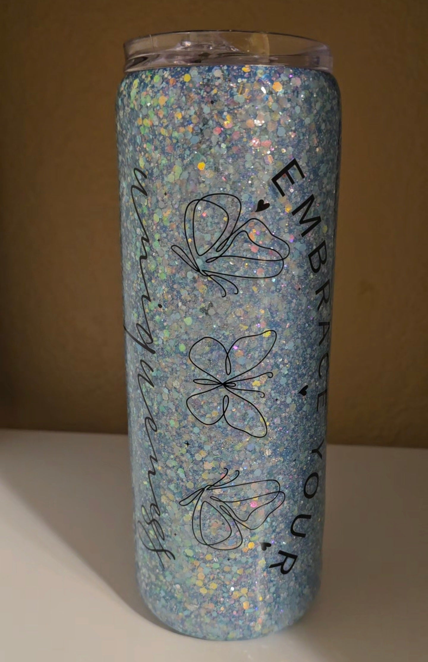 20oz Epoxy Glitter and Decals