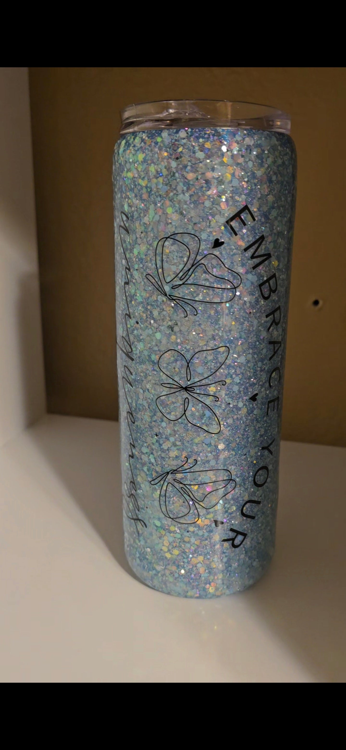20oz Epoxy Glitter and Decals
