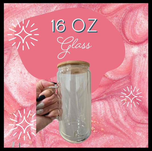 16oz Glass with handle Snowglobe